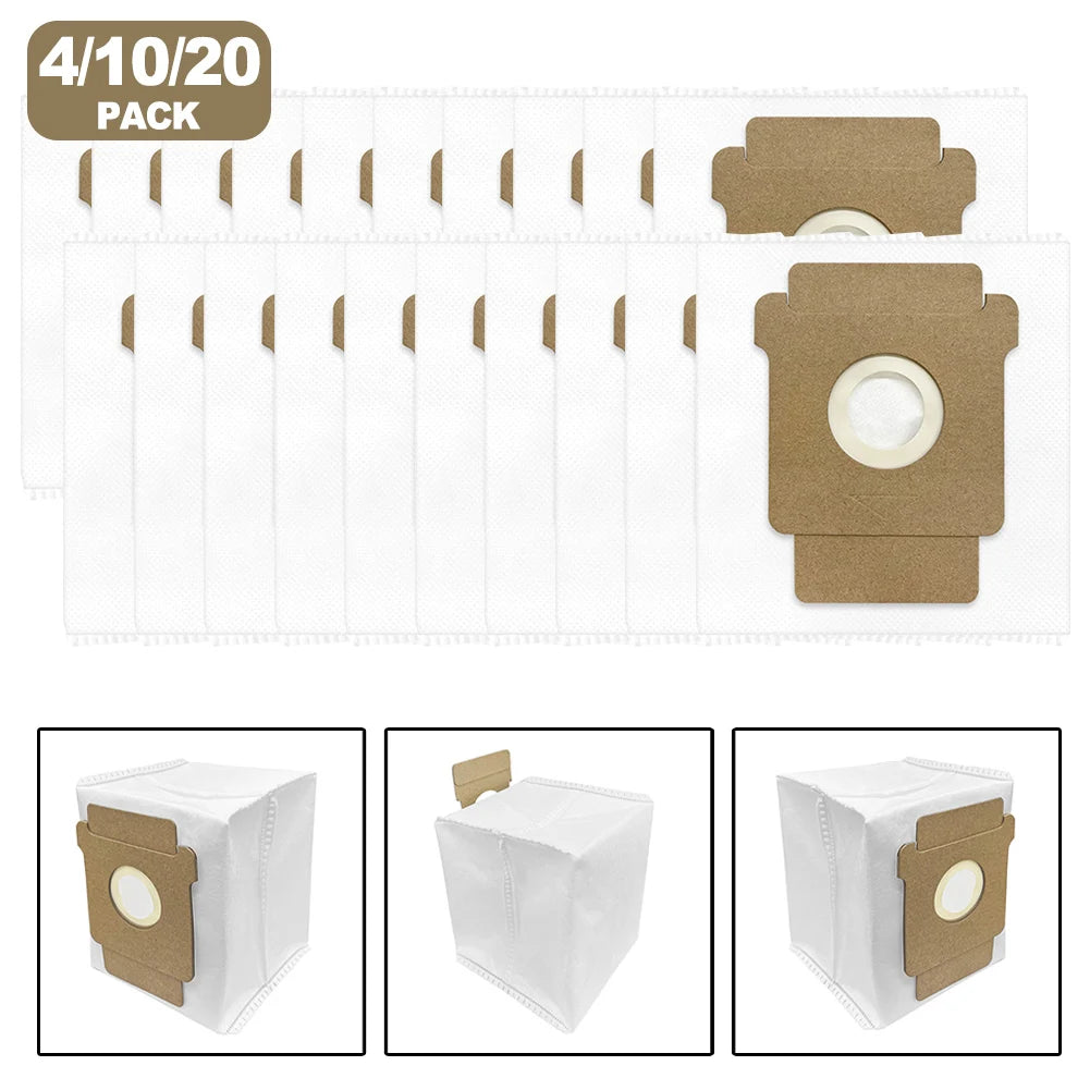 4/10/20 Pcs Vacuum Cleaner Bag Dust Bag Replacement For Roomba 105 For Combo For Vac For Roomba Plus 405 For Combo Qme 20 PACK