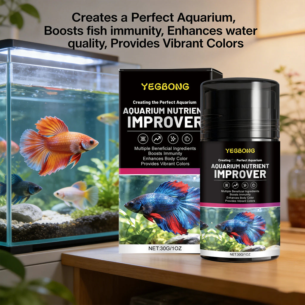 Aquarium Nutrient Improver Promoting Growth Supplement Natural Pigment Enhancing Color Boost Lmmunity Ornamental Fish Care Agent Qme