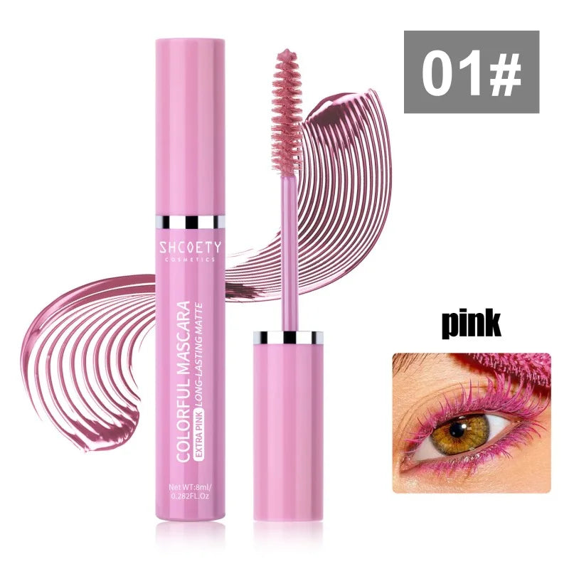 6-color Mascara Waterproof Non-smudged Slender Thick Curly Christmas Qme 01