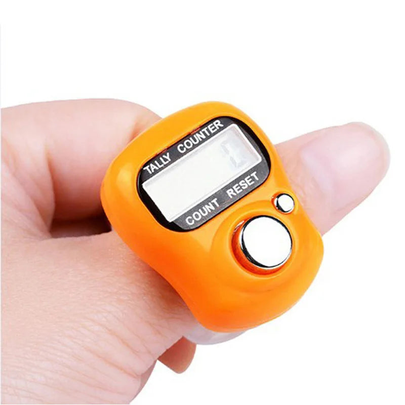 Electronic Digital Finger Ring Tally Counter Hand Held Knitting Row Qme
