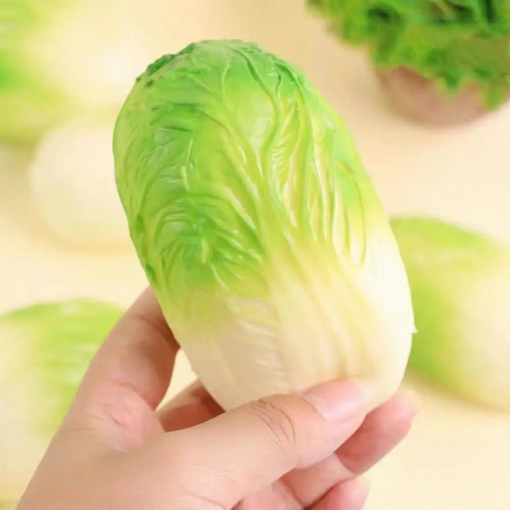 Cabbage Squishy Stress Relief Toy Soft Squeeze Sensory Realistic Qme