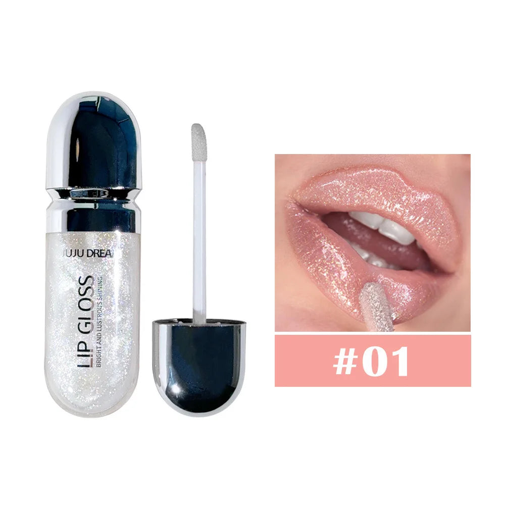 JUJU DREAM Moisturizing Mirror Lip Gloss Watery Glassy Glaze Long Qme 01