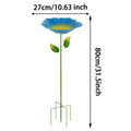 Bee Watering Station For Garden Metal Flower Garden Stake Wild Birds Water Feeder Outside Butterfly Drinking Station For Patio Qme Blue China Mainland