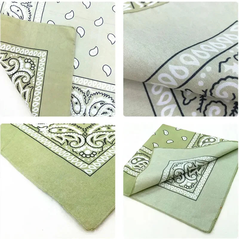 1PC Unisex Fashion Printed Square Scarf Cycling Bandana Fishing Sun Protection Neck Cover Scarves Handkerchief Outdoor Headwear Qme