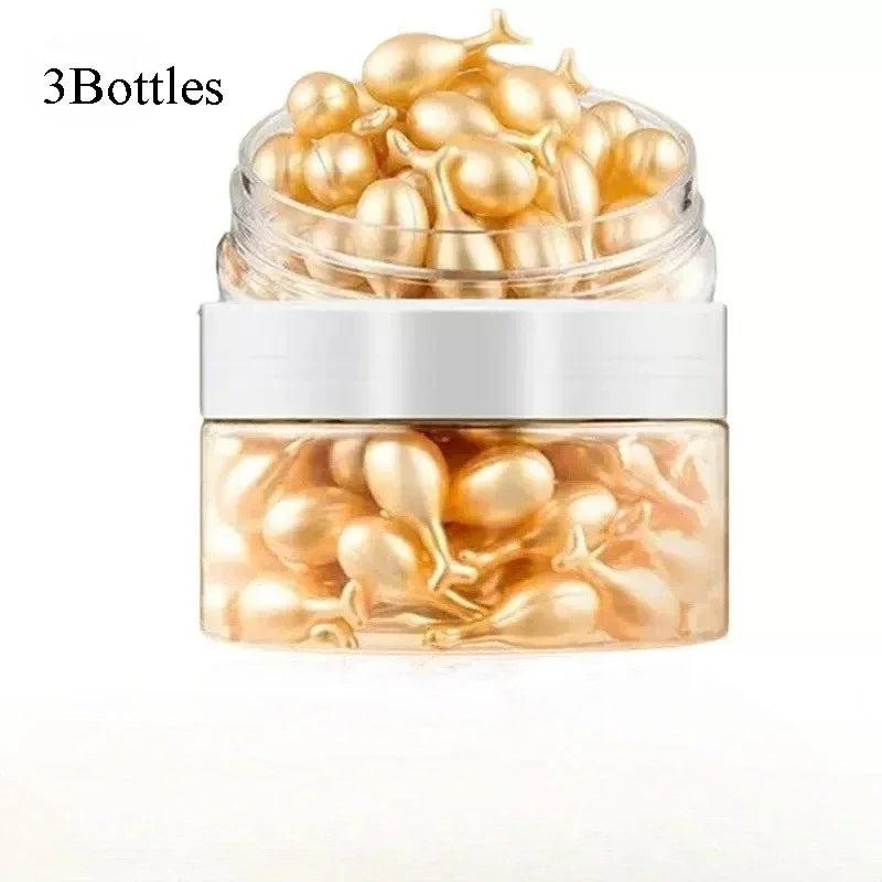 50Pcs Collagen Face Care Capsules Serum Spot Acne Wrinkle Remover Firming Whitening Hyaluronic Acid Essence Skin Care New style Qme 50Pcs 3 bottles