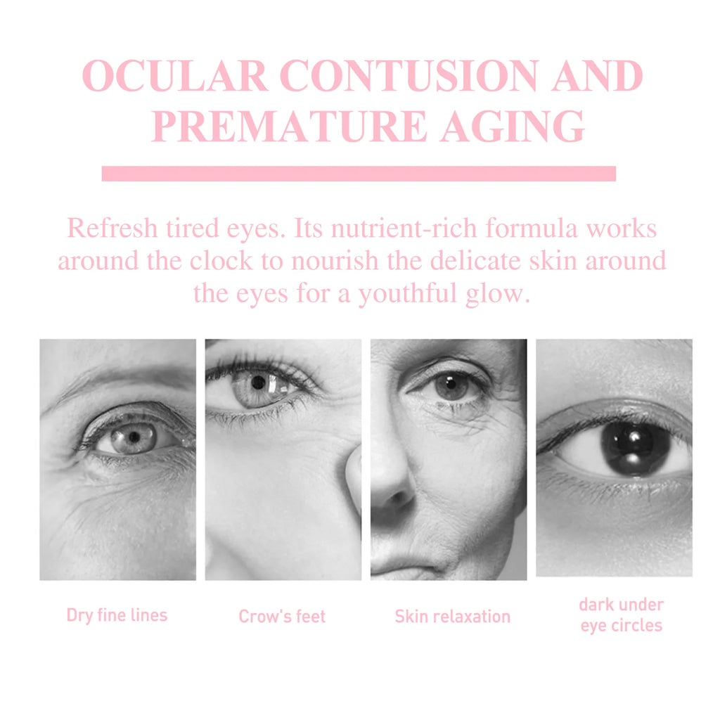 Retinol Eye Cream Stick Fade Fine Line Remove Wrinkle Eye Bags Anti-Puffiness Dark Circle Smoothing Firming Under Eye Skin Care Qme