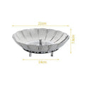 Folding Stainless Food Steamer Vegetable Fruit Basket Mesh Rack Qme A1
