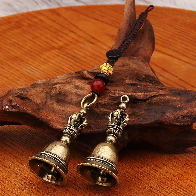 Brass Handicraft Die-casting Drop Magic Antique Bell Wind Tibetan Qme