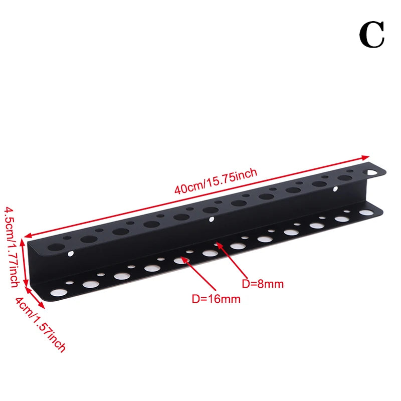 Screwdriver Organizer Tool Wall-mounted Hardware Tool Storage For Hex Cross Screw Driver RC Tools Easy Access Storage Base Stand Qme C