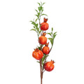 Artificial Pomegranate Branch with Red Fruit Green Leaves Simulated Decoration for Home Artificial Pomegranate Fruit Branch Qme 220727WD01