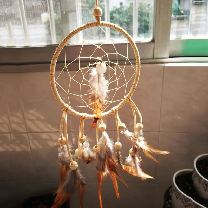 Dreamcatcher Accessories Kits Fashion DIY Crochet Feather Dream Catcher Kit Hanging Decoration Wall Ornaments Home Decor Hanging Qme