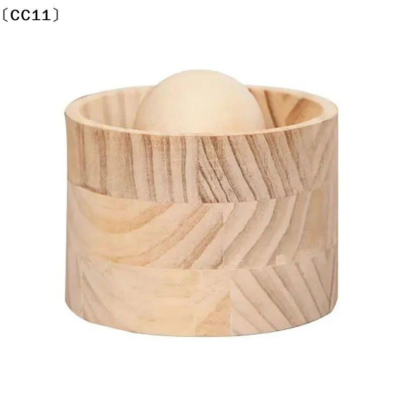 Wood Dumpling Maker Press Tool Mold Ball Manual Dough Skin Presser Qme