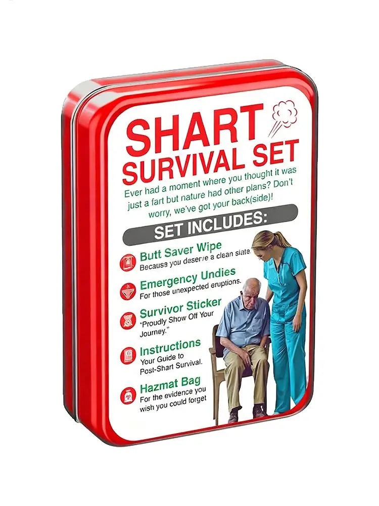 Shart Survival Set Funny Gag Gift 2025 Boyfriend Gifts Disposable Underwear Hazmat Bag Unique Stocking Suffers for Men Qme