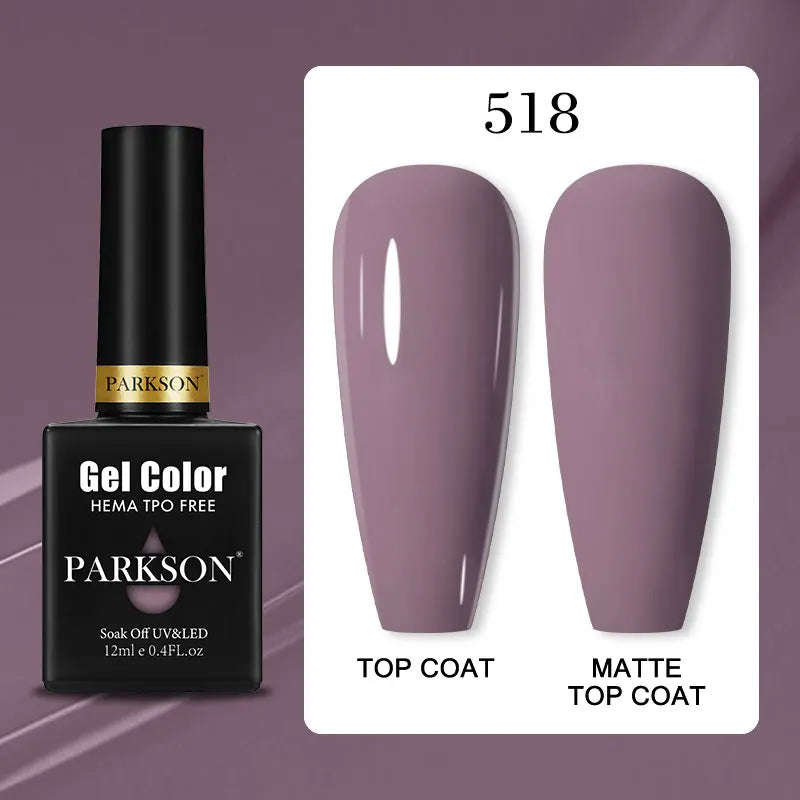 Parkson Colorful Nail Gel Polish Lacquer Soak Off UV LED Long Lasting