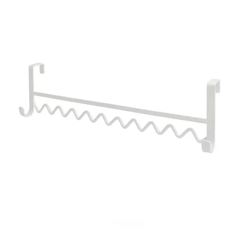 Horizontal Clothes Rack Storage Artifact Hook Dormitory Student Qme White