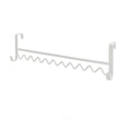 Horizontal Clothes Rack Storage Artifact Hook Dormitory Student Qme White