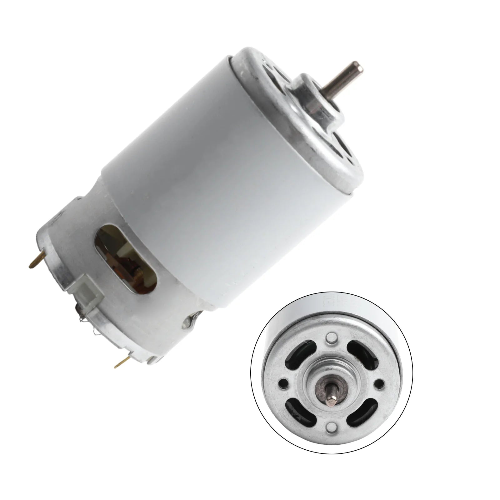 1Pc RS550 20V Motor Electric D-Shaped Shaft Motor For Car Washing Machine Electric Drill Power Tools Accessories Qme Default Title