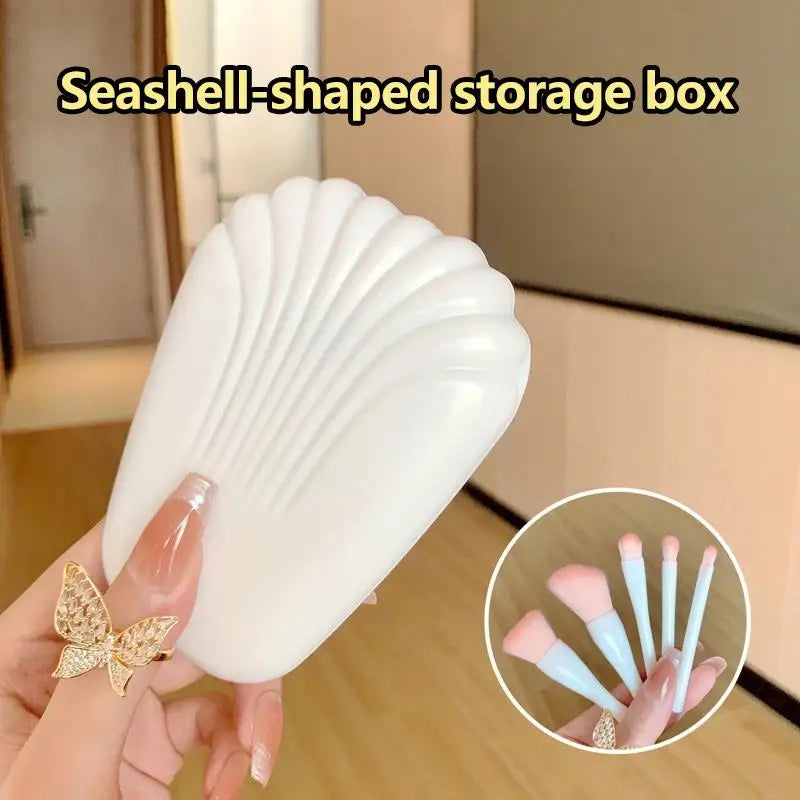 Portable Soft Fiber Makeup Brushes HD Mirror Multipurpose Cosmetic Qme
