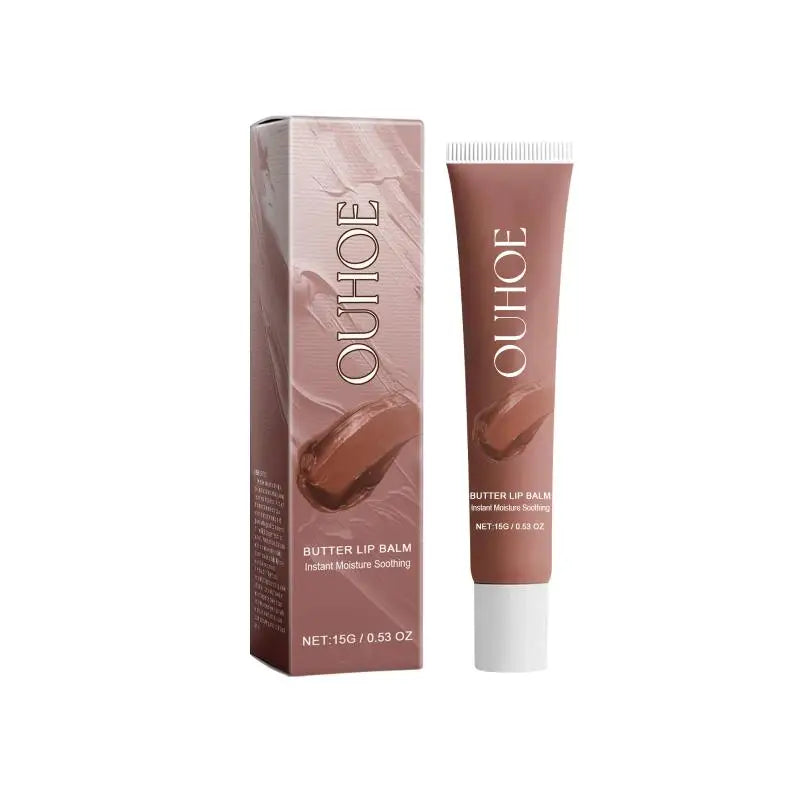 Lip Butter Balm Cold Series Intense Hydration Glossy Plump Lips Qme Brown