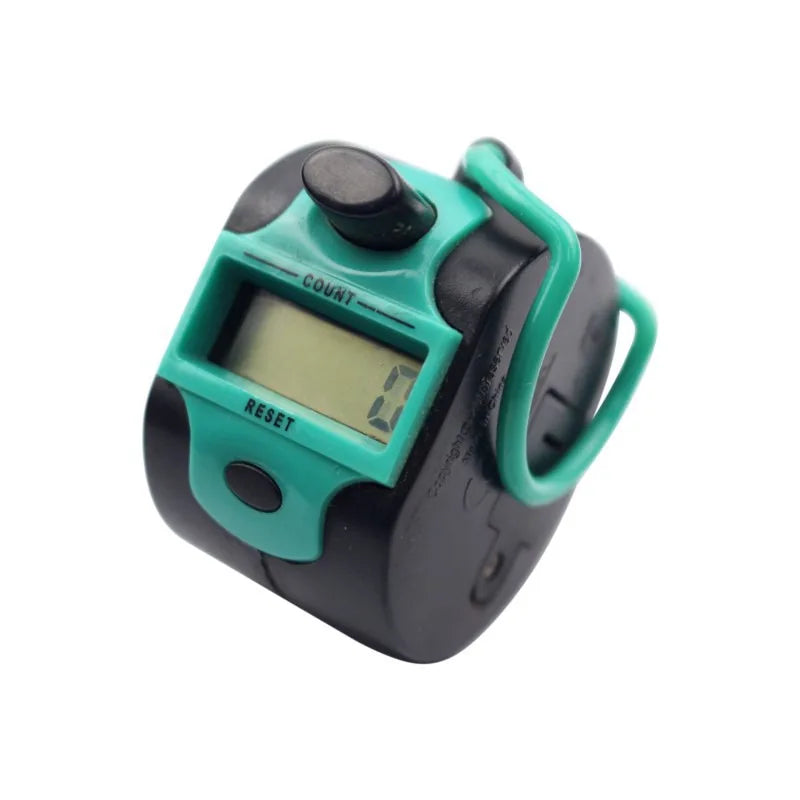 Tally Counter Hand Held Knit Row Clickers 5 Digit Number Handheld Qme Green