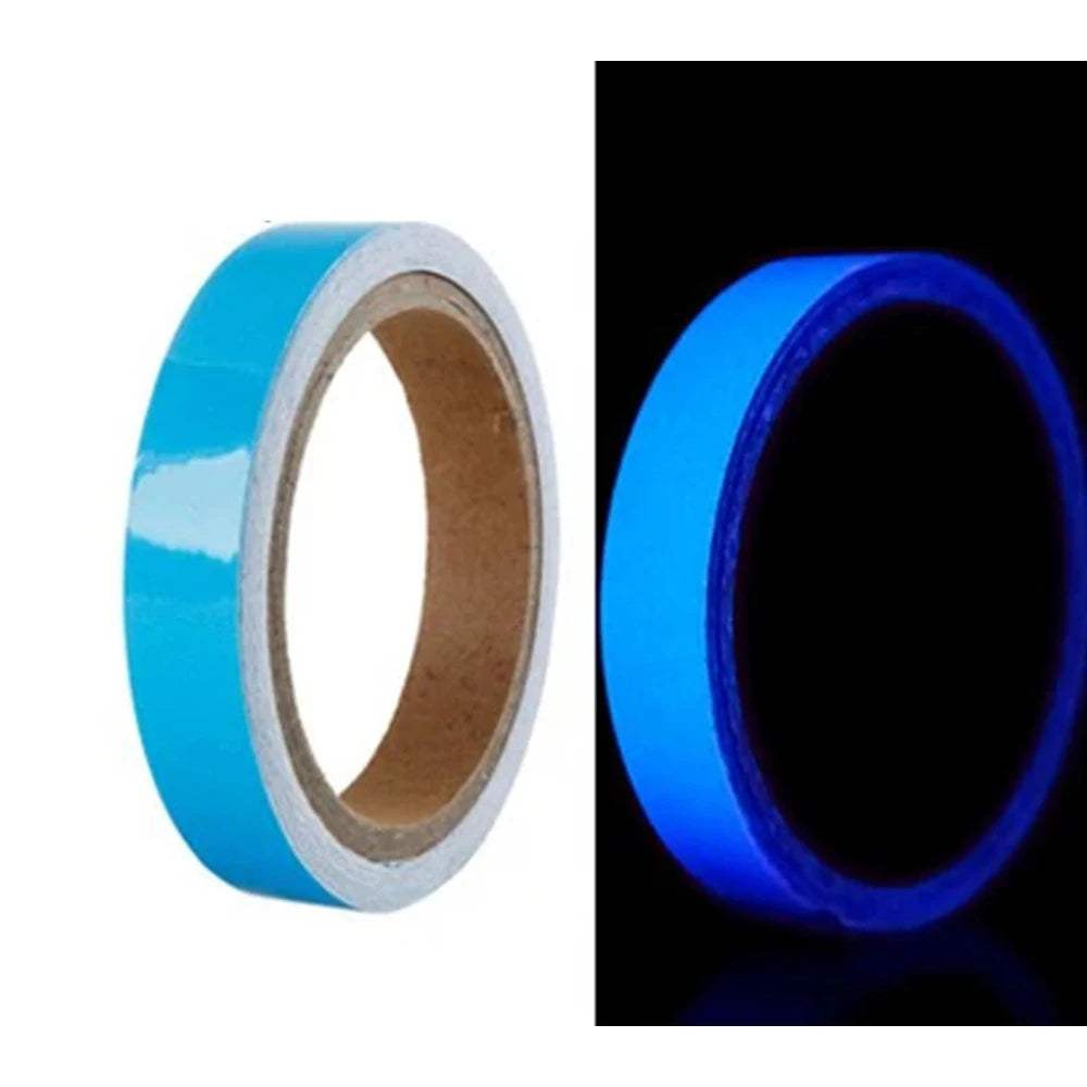 5 Colors Luminous Tape Self Adhesive Glow in the Dark Reflective Fluorescent Glowing Tapes Striking Wall Stripe Sticker Warning Qme 1pc 0.5cmx3.2M