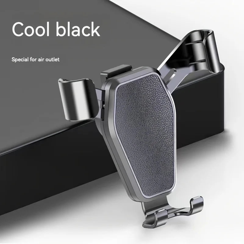 Car Navigation Mobile Phone Holder Car Air Outlet Anti Shaking Gravity Car Holder Factory Mobile Phone Holder Qme