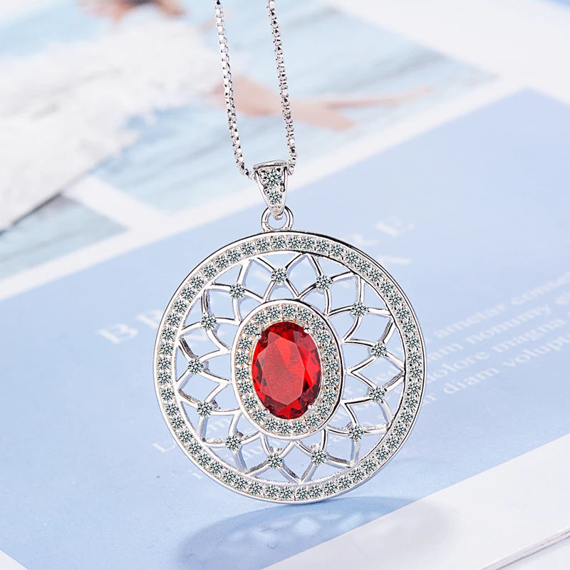 Anime SCP 963 Alloy Pendant Cosplay Jack Bright Horcrux Amulet Necklace Unisex Fashion Red Gem Jewelry Accessory Prop Xmas Gift Qme Necklace
