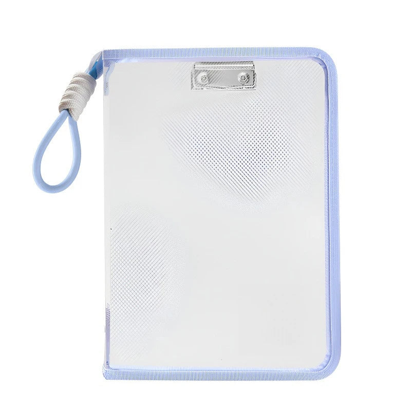 Portable File Folder Case Storage Organizer Bags Transparent Handle Qme
