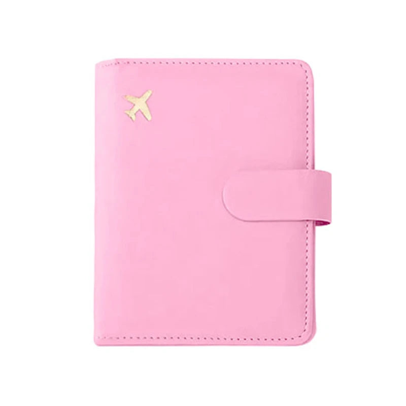Multifunctional Passport Storage Bag Wallet Multi-layer Card Leather Protective Cover Portable Document Passport Storage Clip Qme