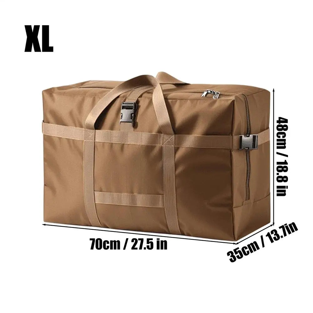 Duffel Bag Large Capacity Foldable Handle Clothes Blankets Shoes Qme XL Dark Khaki China Mainland
