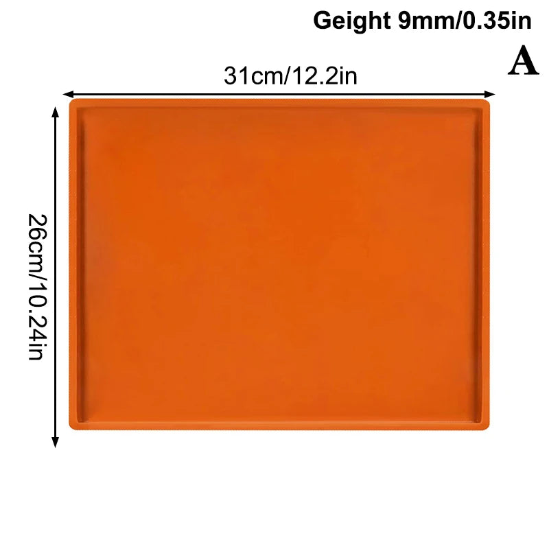Multifunctional Silicone Cake Roll Mat Non-stick Bakeware Tray Pan Qme A Orange