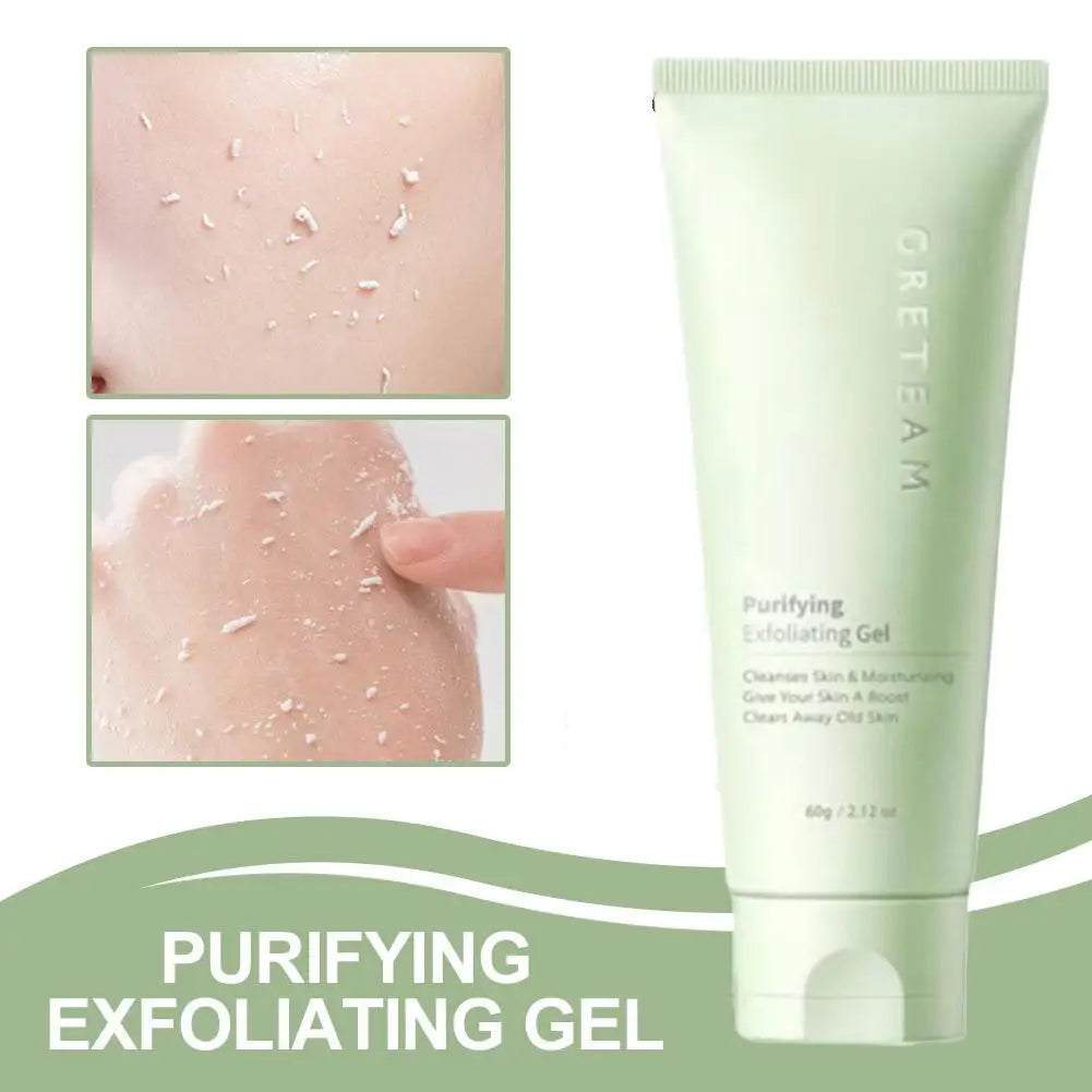 Face Exfoliating Gel Deep Cleansing Pores Remove Dead Skin Purify Qme