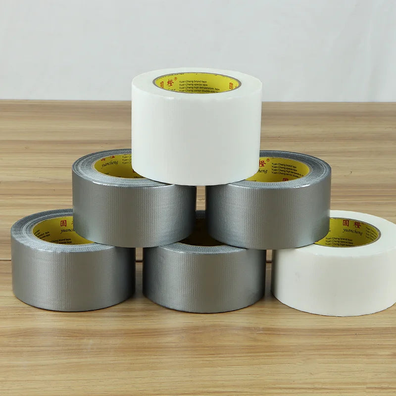 1 Roll Adhesive Fabric Duct Tape Heavy Duty, Carpet Waterproof Tape, Silver Tape Decorative, Automotive Fabric Tape 10 Meter Qme