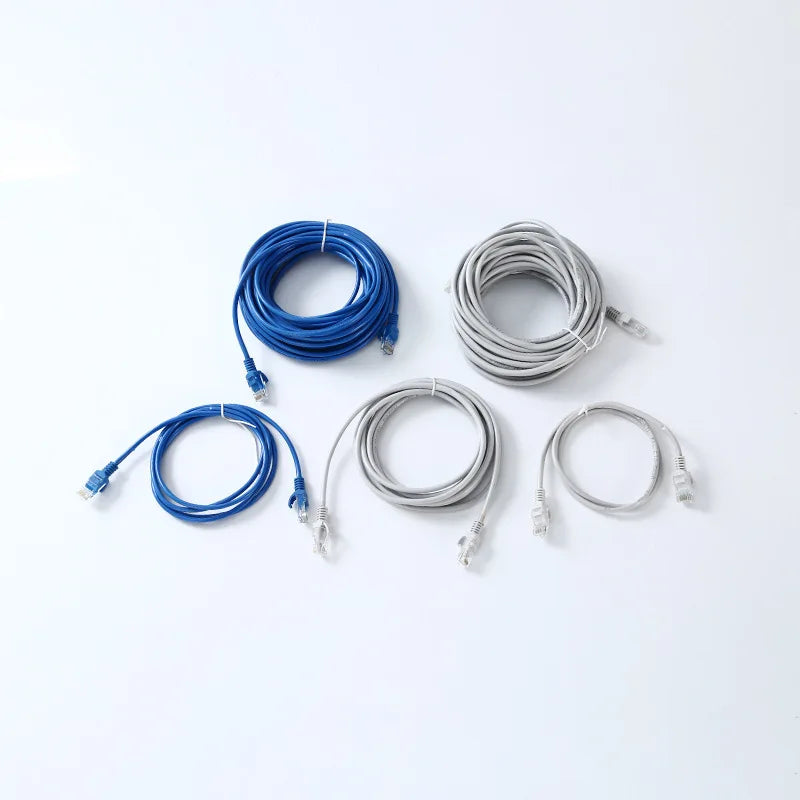 Cat5e Ethernet Cable 50m with Crystal Head High Speed Network Patch Cord for Computer Internet Connection Qme black 50m