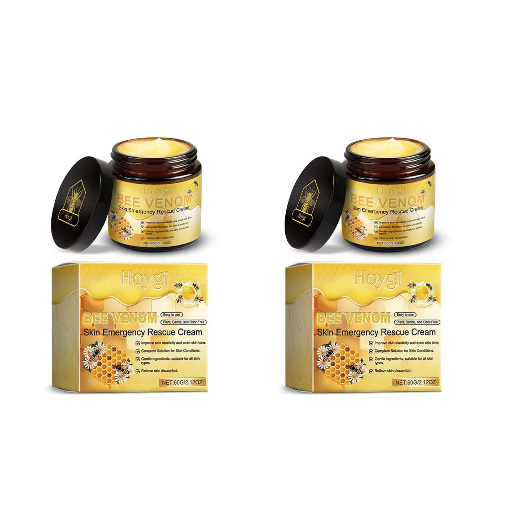 Bee Venom Face Cream Firming Lifting Soothing Lighten Redness Repair Damaged Skin Strengthen Barrier Brighten Nourish Body Cream Qme 2 x 60g boxed