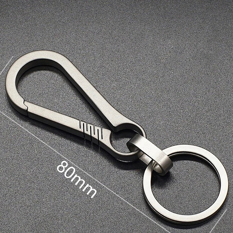 Titanium Buckles Alloy Keychain Tiranium Buckle Key Ring Car Qme