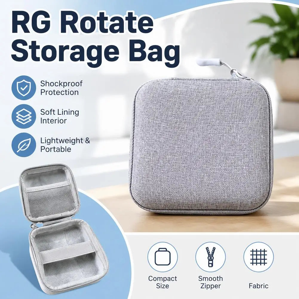 For ANBERNIC RG ROTATE Carrying Case Portable Storage Bag Protective Handbag Lightweight Shockproof Antiscratch Qme