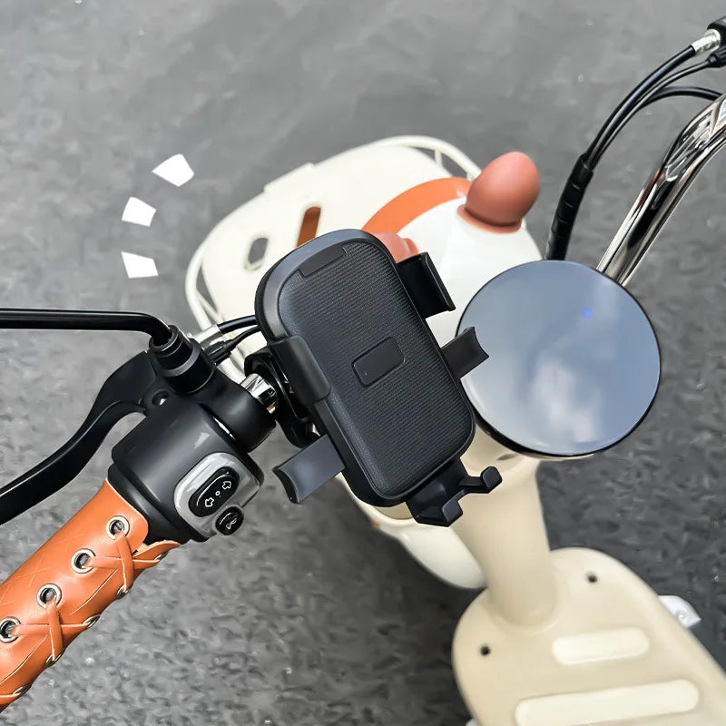 Mobile Phone Holder Car Battery Motorcycle Cute Car Universal Electric Navigation Handlebar Type Rear View Mirror Holder Stand Qme
