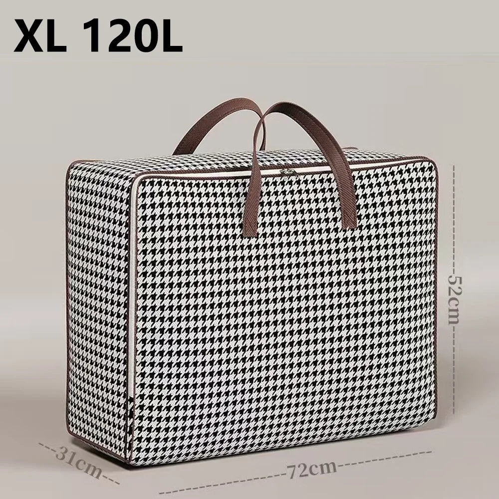 Large Capacity Moving Packing Bag for Students Waterproof & Moisture-Proof Luggage Organizer Home Storage for Clothes & Quilts Qme XL 120L
