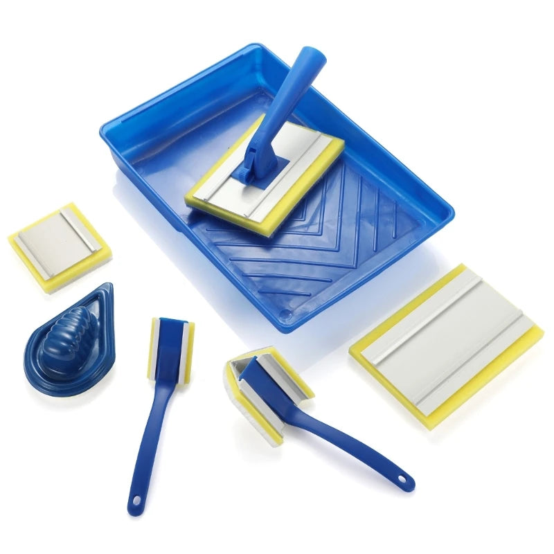 Functional Painting Accessories Paint Brush 4 Trays Quick Covering Qme CN