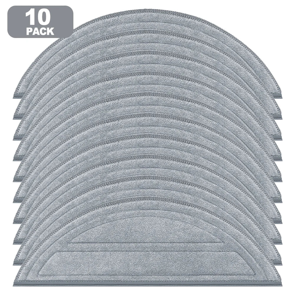 4/10pcs Mop Cloths For Roborock Q10 S5/Q10 S5+/Q10 VF/Q10V/Q10V+ Vacuum Cleaner Household Replacement Mop Cloth Rag Spare Parts Qme 10 PACK
