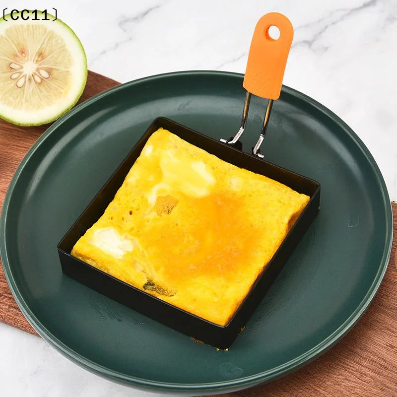 Stainless Steel Egg Fried Ring Non-stick Square Round Pancake Mold Qme