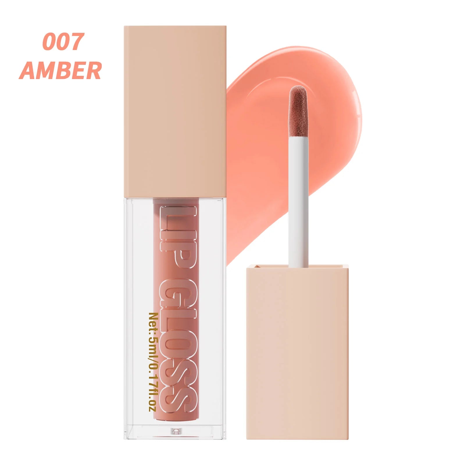Lip Gloss Long-lasting Moisturizing Easy Halo-dyeing Waterproof Mirror Water Glass Lip Gloss Transparent Color Cosmetics Qme 9907-7