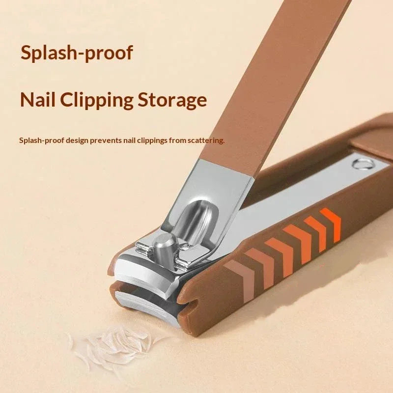Anti Splash Nail Clipper Pedicure Manicure 5 6 7 Sharp Scissors Qme