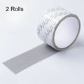 Window Screen Repair Tape,Waterproof Anti-Mosquito Screen Door Repair Sticker,Self-Adhesive Mesh Tape for Window Screen Hole Fix Qme 2 Rolls