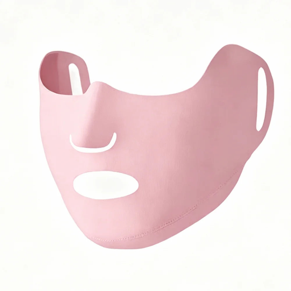Open Nose Breathable Kids Full Face Mask Mouth Ear-mounted Sport Jaw Qme