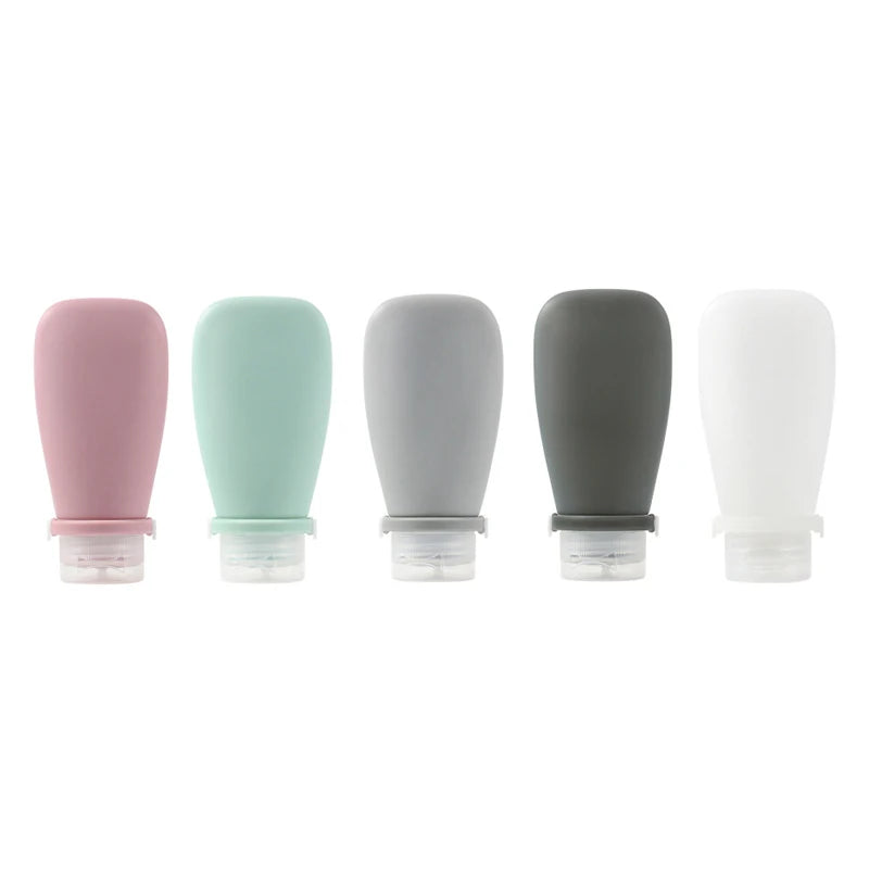 30 60 Silicone Travel Bottles Leak-proof Squeezable Refillable Qme