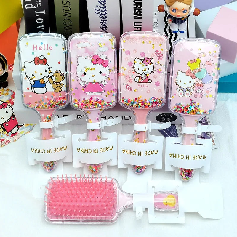 Hello Kitty Kuromi Cute Student Comb Scalp Massage Anti-static Smooth Qme 016 Random Style