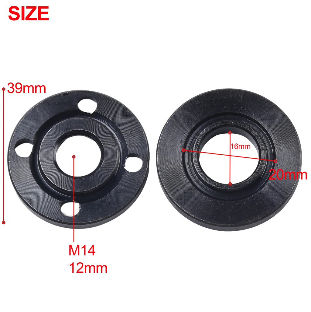 Pressure Plate Inner Outer Flange Nut Set Tool Angle Grinder 125 150 180 230 Fits For M14 Shaft Replacement Qme Default Title