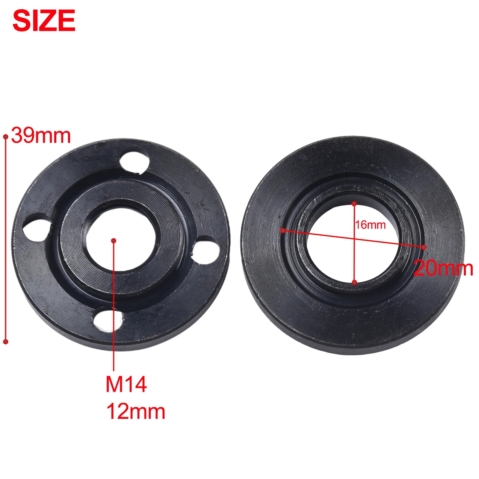 Pressure Plate Inner Outer Flange Nut Set Tool Angle Grinder 125 150 180 230 Fits For M14 Shaft Replacement Qme Default Title